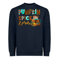 Navy pumpkin spice and jesus Heavyweight Sweatshirt - AdoDesignShop