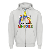 Dove Grey autism au some  unicorn Zipper Hoodie - AdoDesignShop