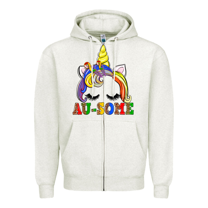 Autism Au Some  Unicorn Zipper Hoodie by AdoDesignShop | Teevron