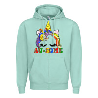 Seafoam autism au some  unicorn Zipper Hoodie - AdoDesignShop