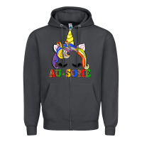 Smoke autism au some  unicorn Zipper Hoodie - AdoDesignShop