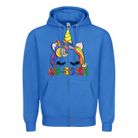True Royal autism au some  unicorn Zipper Hoodie - AdoDesignShop