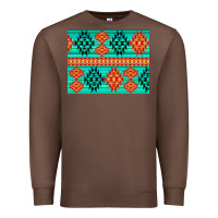 Chestnut aztec pattern background 3200x2400 Premium Sweatshirt - AdoDesignShop