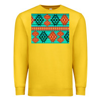 Lemon aztec pattern background 3200x2400 Premium Sweatshirt - AdoDesignShop