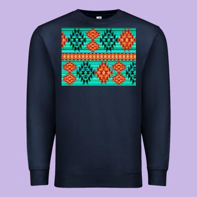 Aztec Pattern Background 3200x2400 Premium Sweatshirt Designed By Adodesignshop