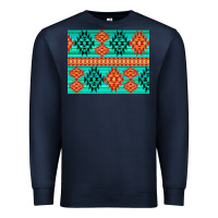 Navy aztec pattern background 3200x2400 Premium Sweatshirt - AdoDesignShop