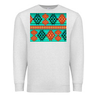 Oatmeal Heather aztec pattern background 3200x2400 Premium Sweatshirt - AdoDesignShop