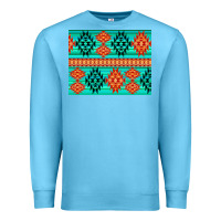 Ocean Blue aztec pattern background 3200x2400 Premium Sweatshirt - AdoDesignShop