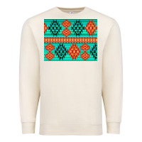 Sandshell aztec pattern background 3200x2400 Premium Sweatshirt - AdoDesignShop