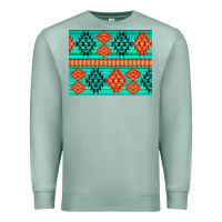 Seafoam aztec pattern background 3200x2400 Premium Sweatshirt - AdoDesignShop