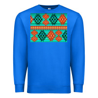 True Royal aztec pattern background 3200x2400 Premium Sweatshirt - AdoDesignShop
