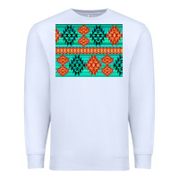 White aztec pattern background 3200x2400 Premium Sweatshirt - AdoDesignShop