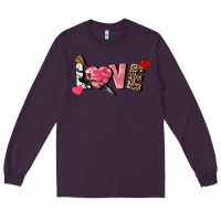 Plum love valentine's day Long Sleeve Tee - FaDigitalArtStudio