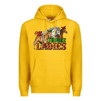 Lemon all the jingle ladies christmas horses Premium Hoodie - LillyAllenDesigns