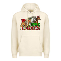 Tofu all the jingle ladies christmas horses Premium Hoodie - LillyAllenDesigns