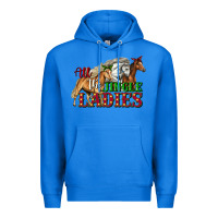 True Royal all the jingle ladies christmas horses Premium Hoodie - LillyAllenDesigns