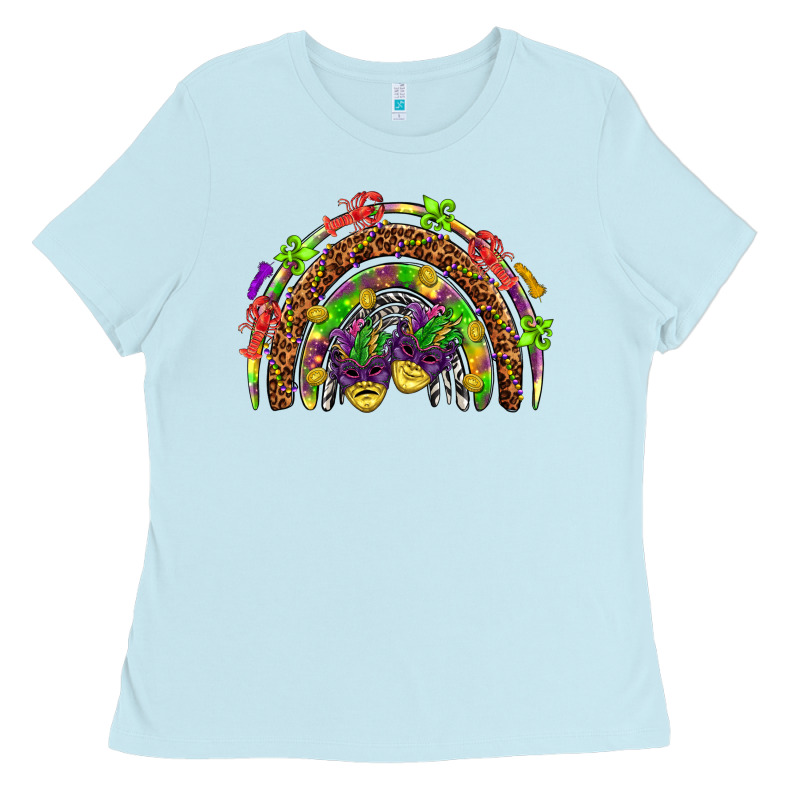 Mardi Gras Rainbow Ladies Tee by HowdyJamesFarm | Teevron