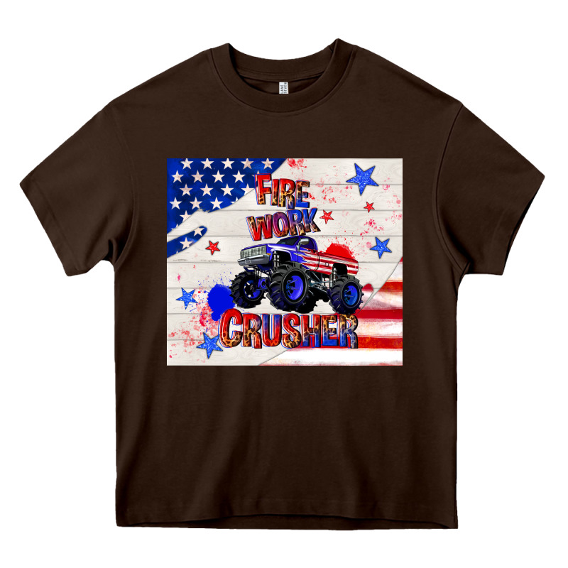 Firework Crusher 4th Of July Heavy Core Tee by TumblerDesignByShophia | Teevron