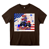 Chocolate Brown firework crusher 4th of july Heavy Core Tee - TumblerDesignByShophia