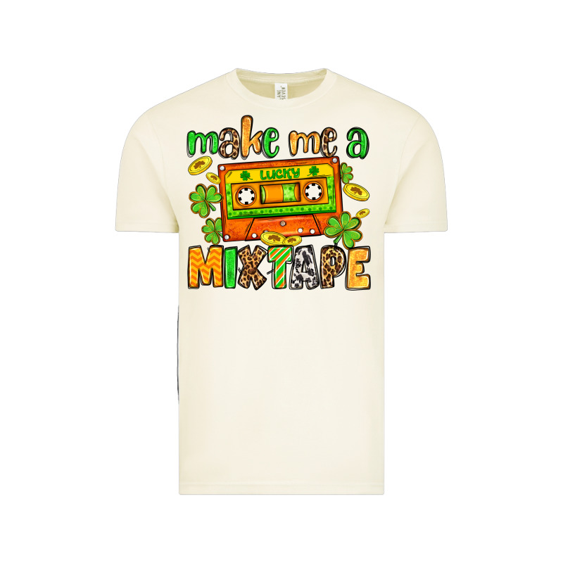 Make Me A Mixtape St. Patrick's Day Vintage Tee by OliviaCreatesArt | Teevron