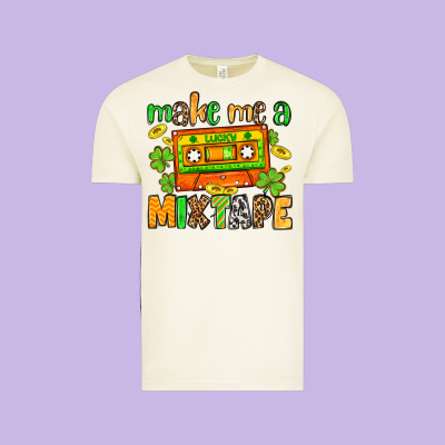 Make Me A Mixtape St. Patrick's Day Vintage Tee Designed By Oliviacreatesart