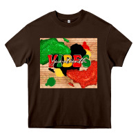 Chocolate Brown juneteenth vibes Heavy Core Tee - TumblerDesignByShophia