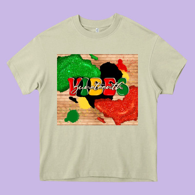 Juneteenth Vibes Heavy Core Tee Designed By Tumblerdesignbyshophia