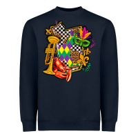 Navy mississippi map mardi gras Heavyweight Sweatshirt - AdoDesignShop