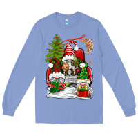 Colony Blue christmas gnome truck Long Sleeve Tee - BundleAndBundleShop