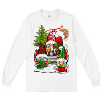 White christmas gnome truck Long Sleeve Tee - BundleAndBundleShop