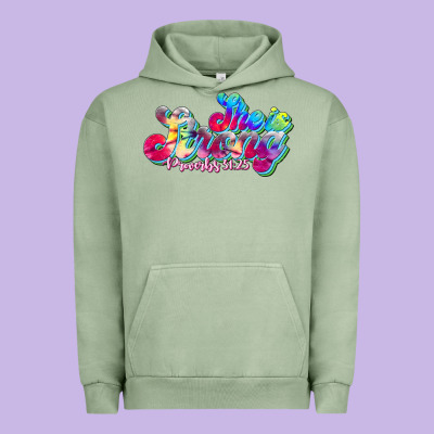 She Is Strong Proverbs 31:25 Urban Hoodie Designed By Jahusdesignshop