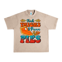 French Oak Thick Thighs&Pecan Pies Urban Heavy Tee - FaDigitalArtStudio