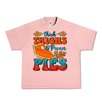 Salmon Thick Thighs&Pecan Pies Urban Heavy Tee - FaDigitalArtStudio