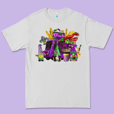 Mardi Gras Gnome Truck Premium Tee Designed By Cowgirlartshop