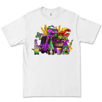 White mardi gras gnome truck Premium Tee - CowGirlArtShop