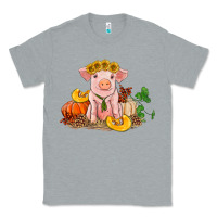 Heather Grey fall pig Classic Tee - RanaPortraitStore
