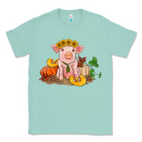Seafoam fall pig Classic Tee - RanaPortraitStore