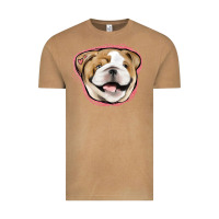 Vintage Camel bulldog pink glitter Vintage Tee - Jasminsmagicworld