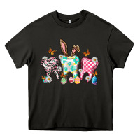 Asphalt Happy Easter Day teeth Heavy Core Tee - HowdyJamesFarm