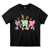 Black Happy Easter Day teeth Heavy Core Tee - HowdyJamesFarm