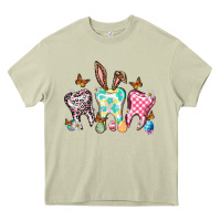 Mossy Happy Easter Day teeth Heavy Core Tee - HowdyJamesFarm
