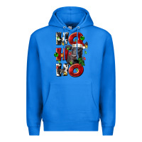 True Royal Christmas ho ho ho black angus Premium Hoodie - LillyAllenDesigns