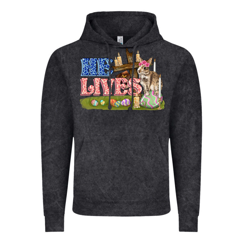 He Lives Easter Vintage Hoodie by FaDigitalArtStudio | Teevron
