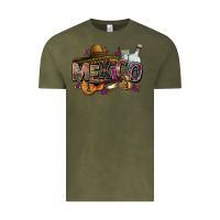 Vintage Olive Mexico Vintage Tee - FaDigitalArtStudio