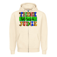 Sandshell think before you judge Zipper Hoodie - AdoDesignShop