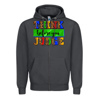 Smoke think before you judge Zipper Hoodie - AdoDesignShop
