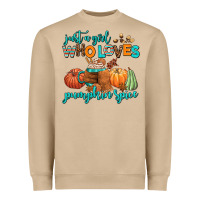 Mushroom just a girl who loves pumpkin spice Heavyweight Sweatshirt - AdoDesignShop