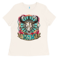 Bone Mom Bull Skull Mother's Day Ladies Tee - CowGirlArtShop