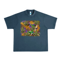 Midnight Navy mardi gras plaid purple glitter background Urban Heavy Tee - FaDigitalArtStudio
