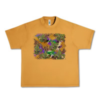 Peanut Butter mardi gras plaid purple glitter background Urban Heavy Tee - FaDigitalArtStudio